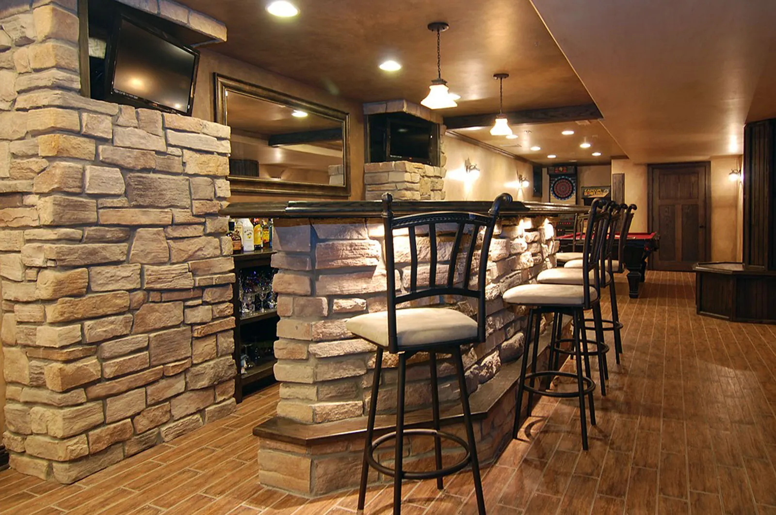 Basement remodel in Highland Park