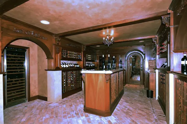 Wine room in Oak Brook